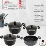 سرویس قابلمه 7 پارچه هلنا مدل کلاسیک