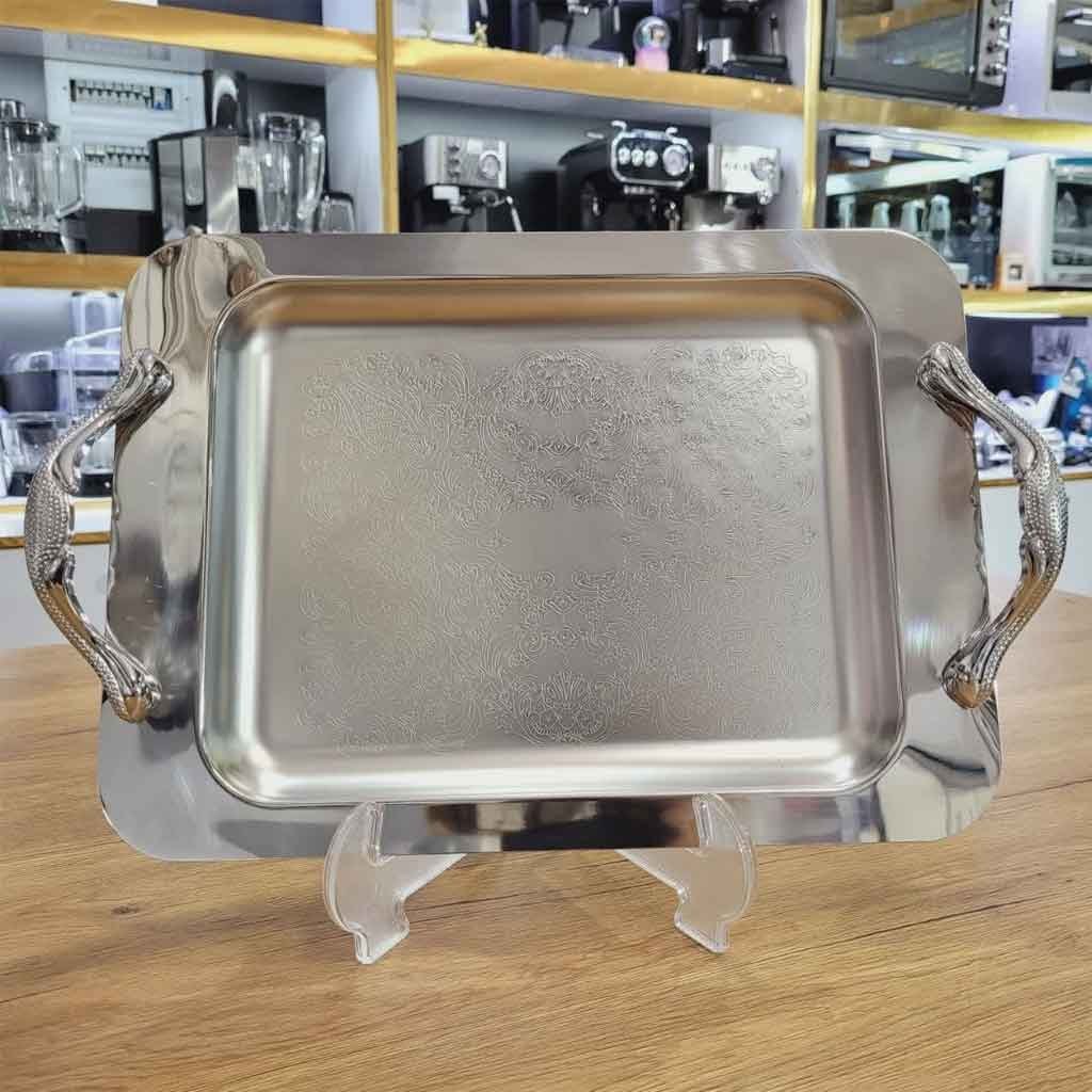 wwKAgJSg261RLIwd سینی مجلسی استیل مستطیل بزرگ