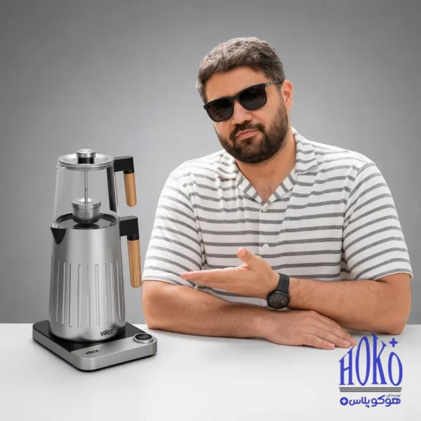 چای ساز ویلز مدل VL2010 ظرفیت ۱.۷ لیتر با کتری استیل ضد زنگ